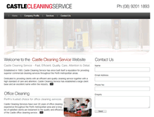 Tablet Screenshot of castlecleaning.com.au